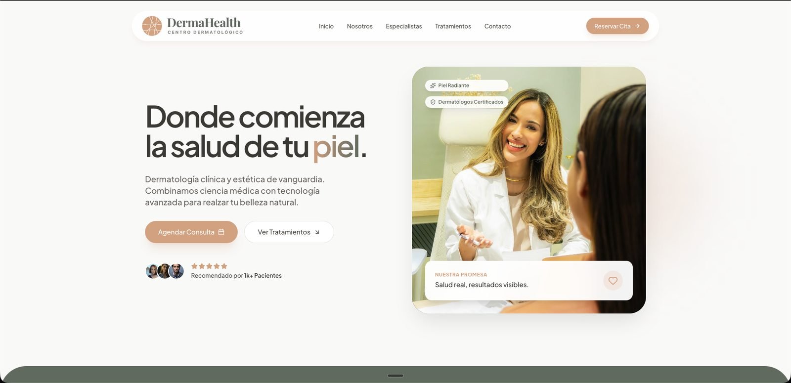 DermaHealth — live site cover