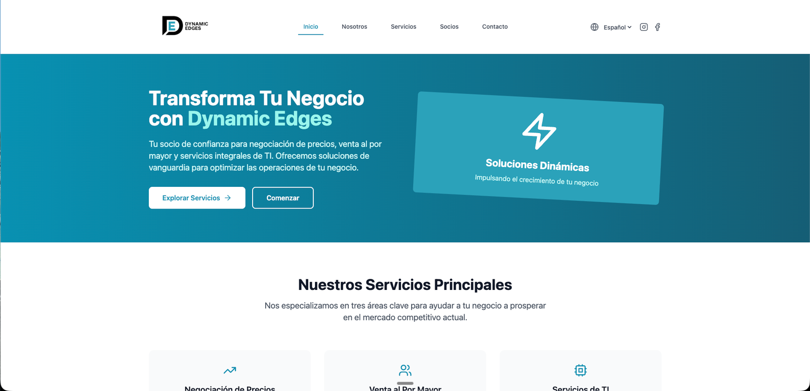 Dynamic Edges — live site cover