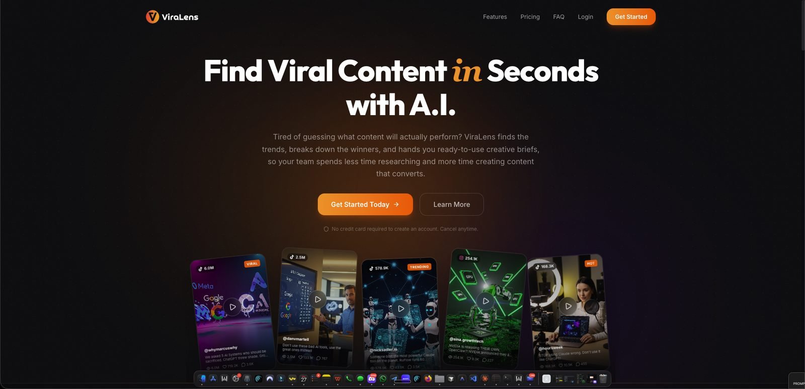 ViraLens — live site cover